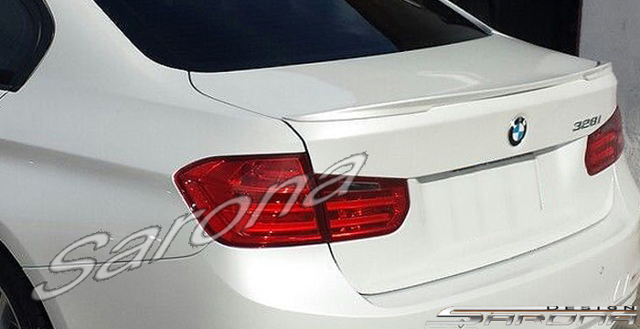 Custom BMW 3 Series  Sedan Trunk Wing (2012 - 2014) - $190.00 (Part #BM-107-TW)